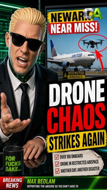 United Airlines Jet Dodges Drone in Newark Near-Miss Drama